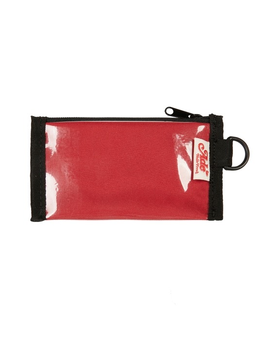 ]AAL005_Ade Logo Flat Mini Pouch_Red