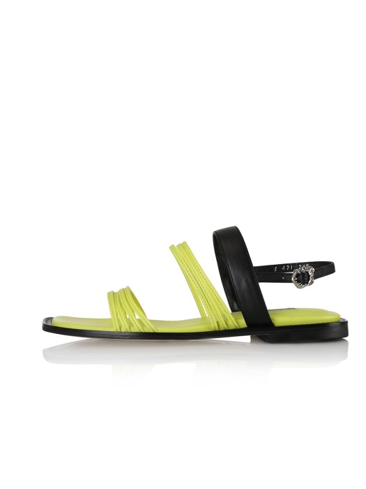 Vines sandals / 20RS-S421 Light yellow+Black