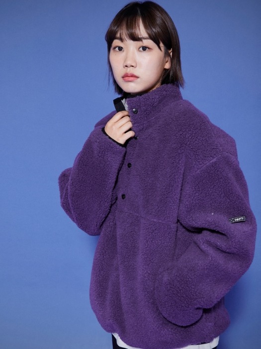 LT328_Pullover Anorak Fleece_Purple