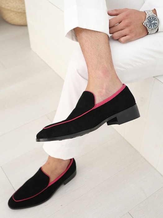 Ardor_Belgian Loafer_Black_su&Raspberry_pp