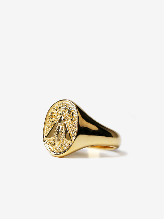 Gold Bee Ring