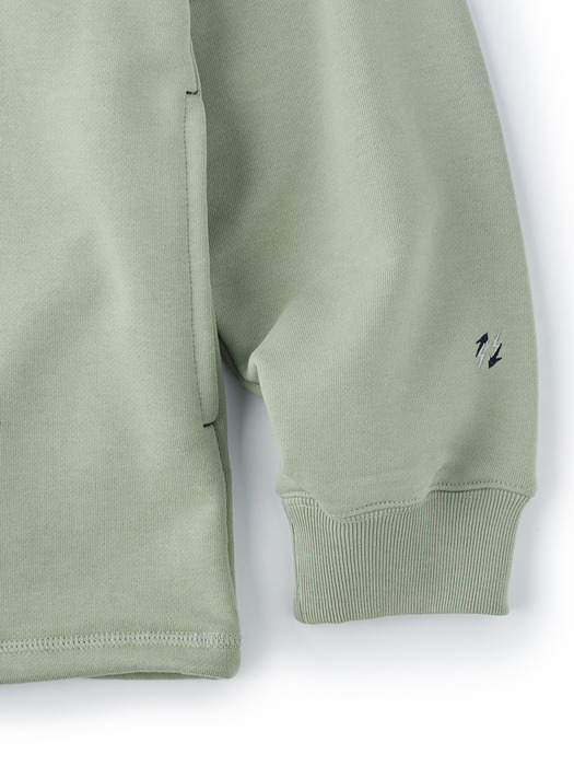 Crew Neck Sweat Shirt (Sage Green)