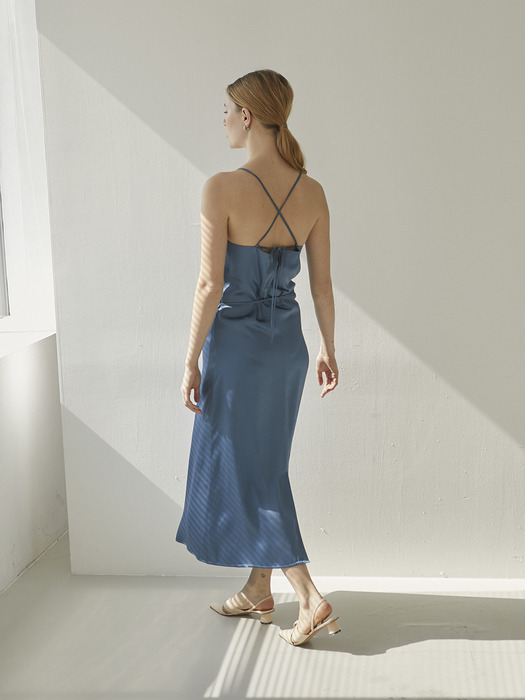 Soft Silky Sleep dress - Dust Blue