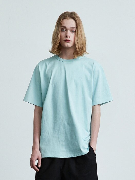 16color premium cotton t-shirt (skyblue)