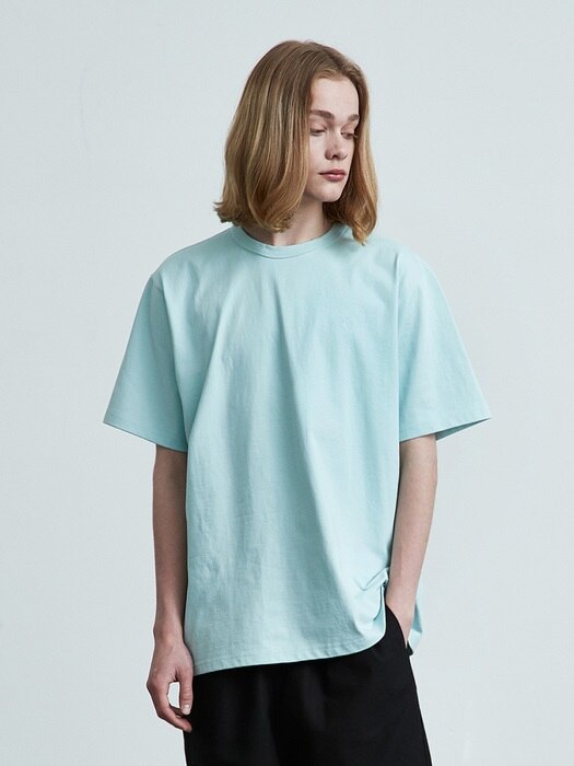 16color premium cotton t-shirt (skyblue)