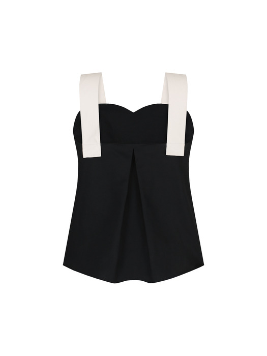 Shoulder strap bustier_Black