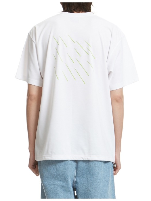 Graphic Tee White/Lime