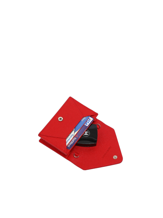 Easypass Amante Card Wallet With Chain Chroma Red