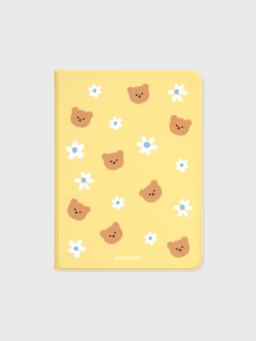 Dot flower bear-yellow(아이패드-커버)