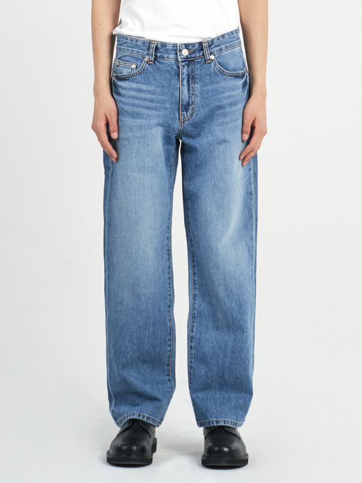 DEN1953  pure blue wide jeans