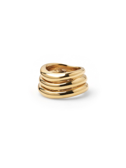 TRIPLE CURVE RING_Gold