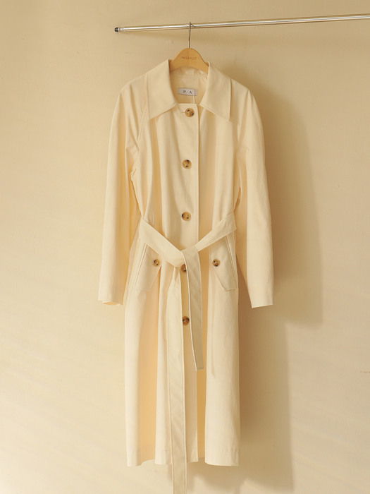 21SS RAGLAN TRENCH COAT/CREAM