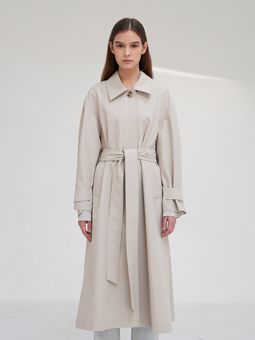 TTS SINGLE TRENCH COAT 2COLOR