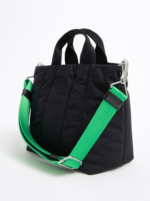 M black padded nylon shopper bag_B215AIB021BK