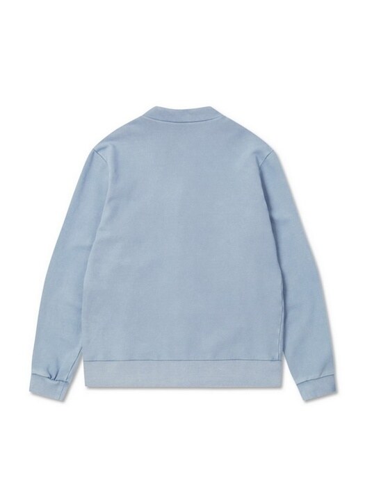 GARMENT DYED CARDIGAN(blue)