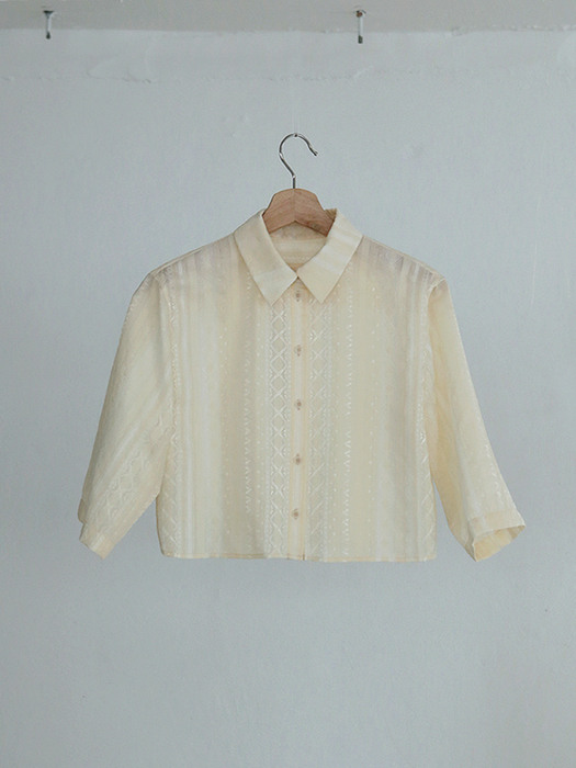 Crop Shirts_Ivory [YC35901_IV]