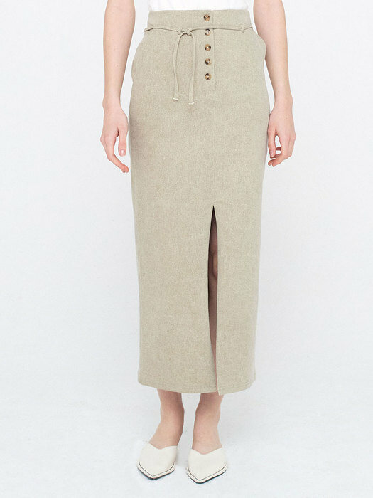 Cotton Long Skirt_Brown