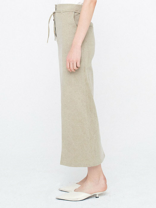 Cotton Long Skirt_Brown