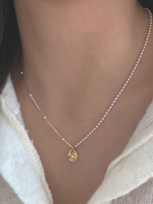 silver925 sand necklace