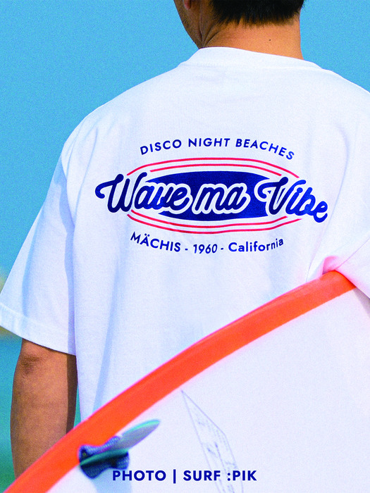 서핑 웨이브 03 화이트 티셔츠