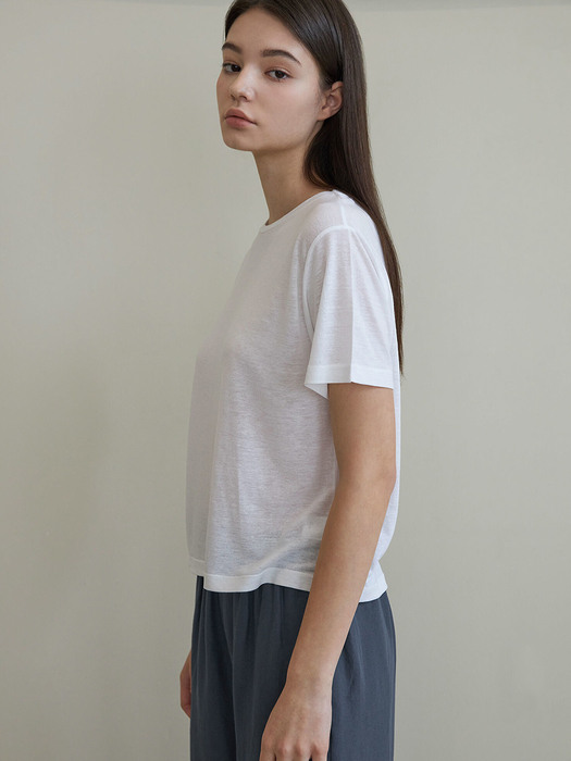 Linen t-shirt (4color)