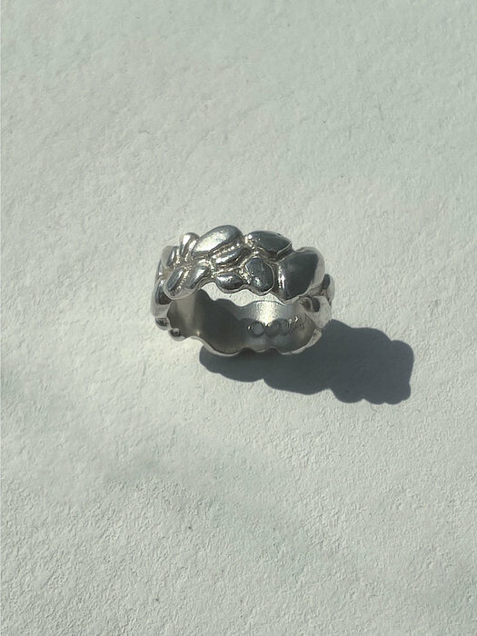 gravel silver ring