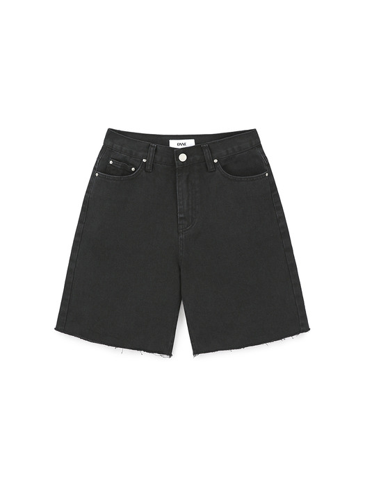 Cachion Denim Shorts - Black