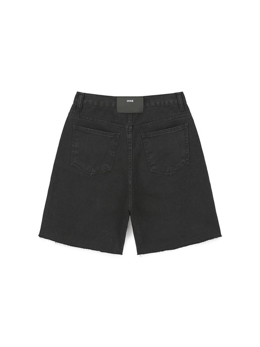 Cachion Denim Shorts - Black