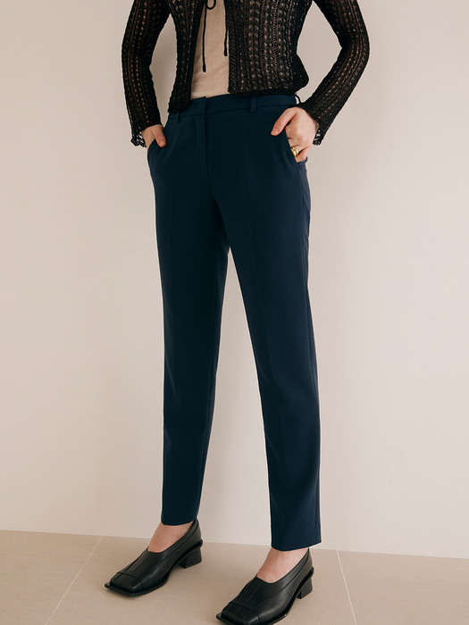 [Drama Signature] Two-button Blazer + Straight Trousers SET (NAVY)