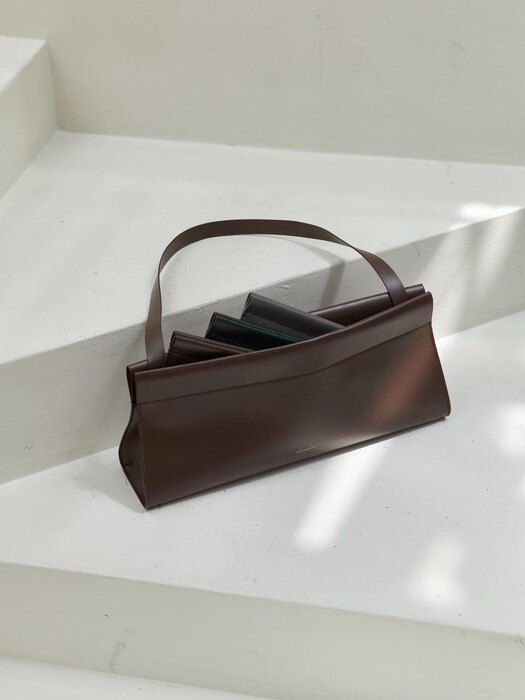 LOG TOP BAG M- Artificial Leather_D.BROWN