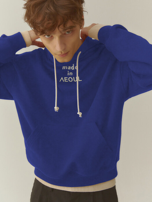 OVERSIZED MADE IN SEOUL HOODIE BLUE