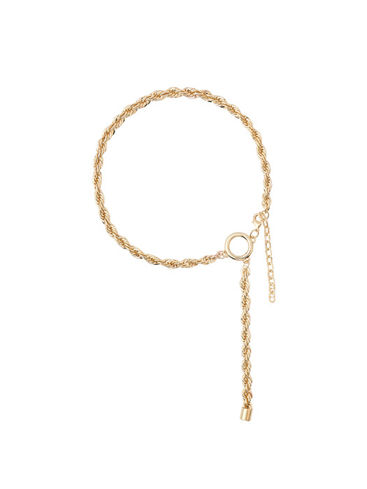 SINGLE ROPE CHAIN NECKLACE / GOLD