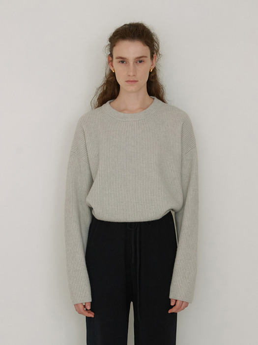 [뉴 컬러 레드]Series line - Cashmere drop round knit_5COLOR