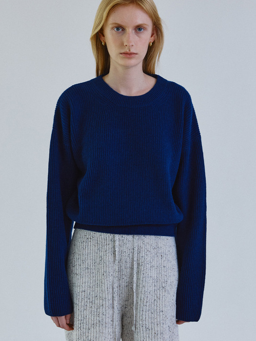 [뉴 컬러 레드]Series line - Cashmere drop round knit_5COLOR