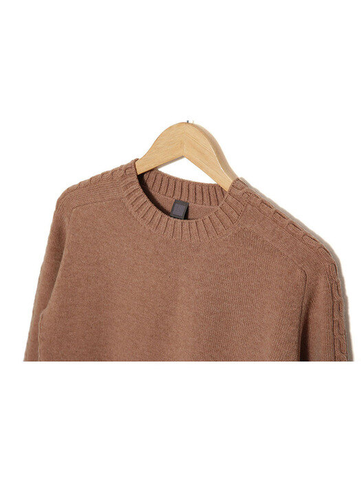 Cable Round One-piece_Beige