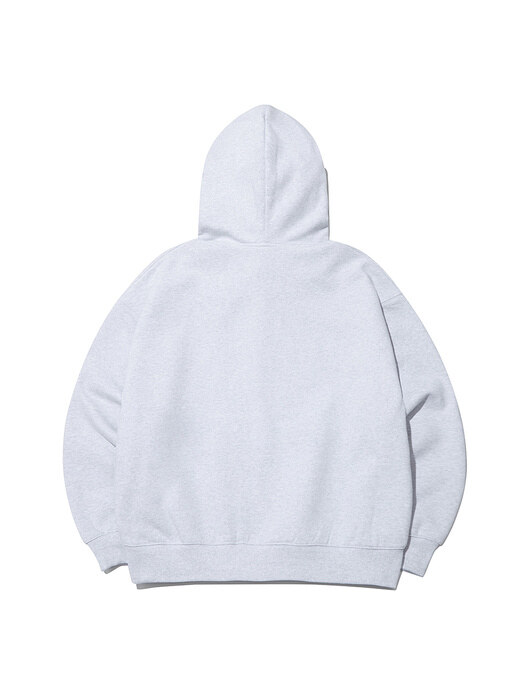 Signature Bear Hood Zipup_Light Grey