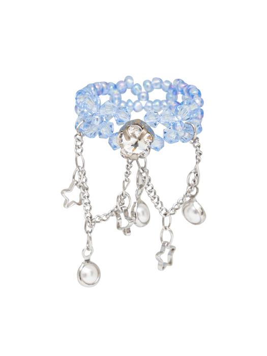 Milky Way Beads Ring (Sky Blue)