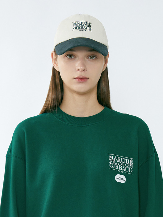 MARITHE X NICE WEATHER SAINT LEU COLOR BLOCK CAP green