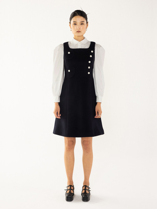 Swallow Nest Dress_Navy