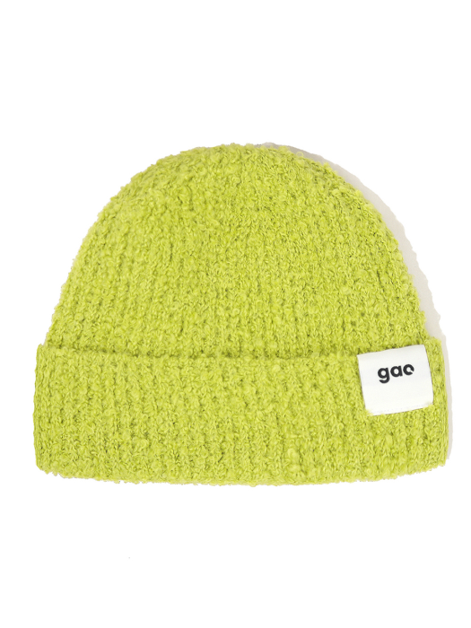 BOUCLE BEANIE lime