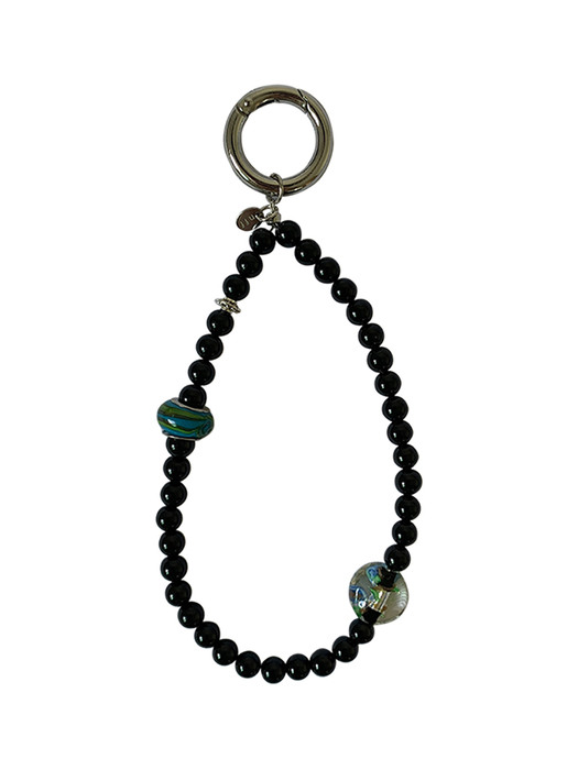 gemstone key ring&phone strap_green