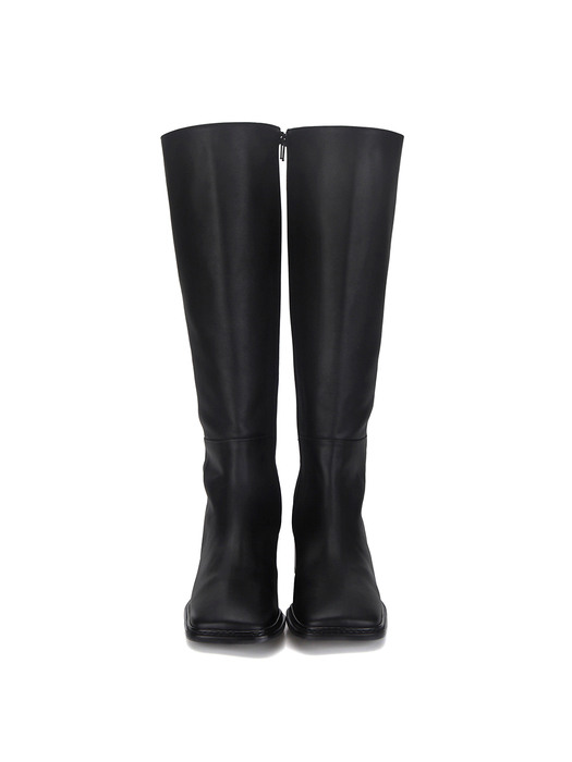 Squircle riding long boots | Black
