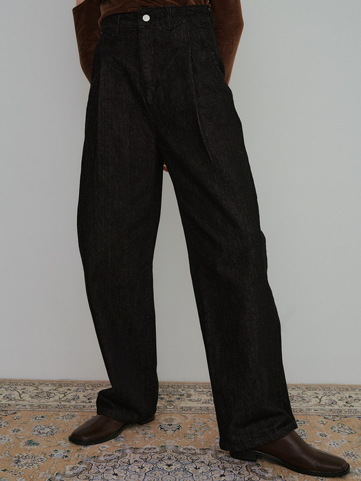 monts 1426 cotton wide leg jeans (black)