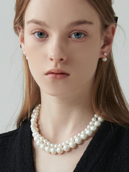 CRH005 Classic mood bold pearl necklace