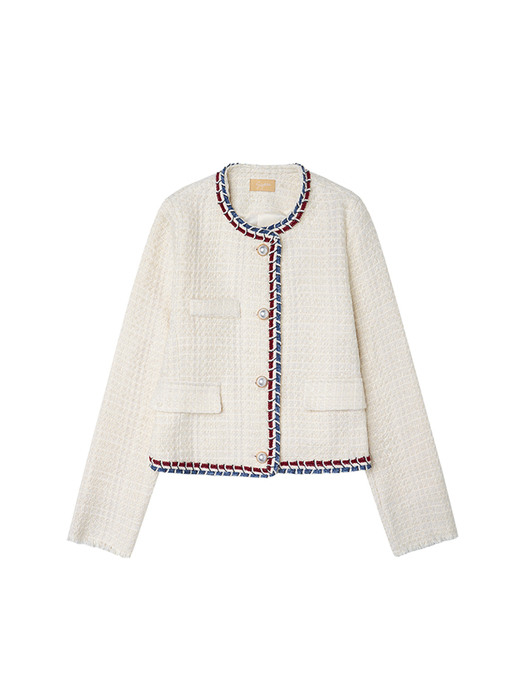 [단독]SI OT 4018 Retro Slub Tweed Jacket_Ivory