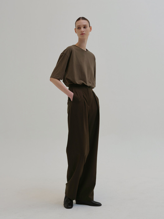 fold trouser (brown)