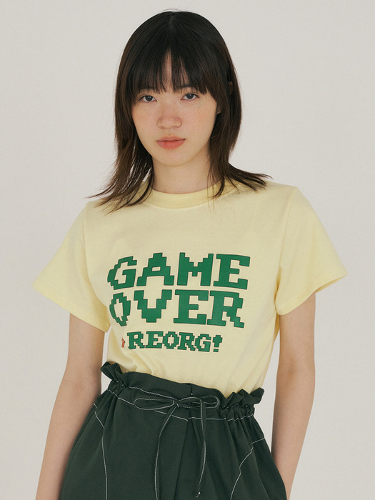 FJD GAME OVER T-SHIRTS YELLOW