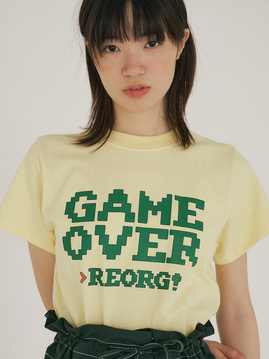 FJD GAME OVER T-SHIRTS YELLOW
