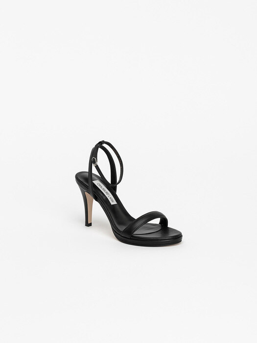 Seconda Strappy Platform Sandals in Black