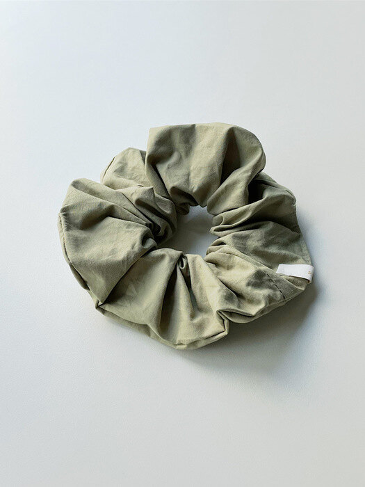 oar Vintage Shirt Scrunchie [Olive] 빈티지 셔츠 스크런치